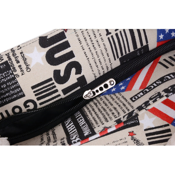 American Flag Print Big Tote