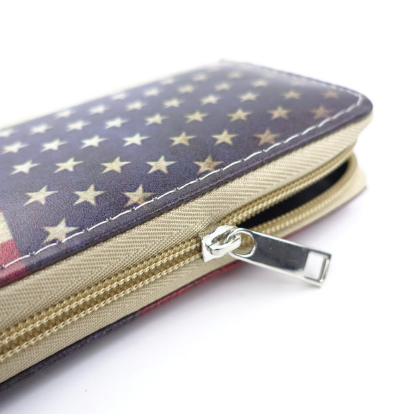 American Flag Clutch Bag